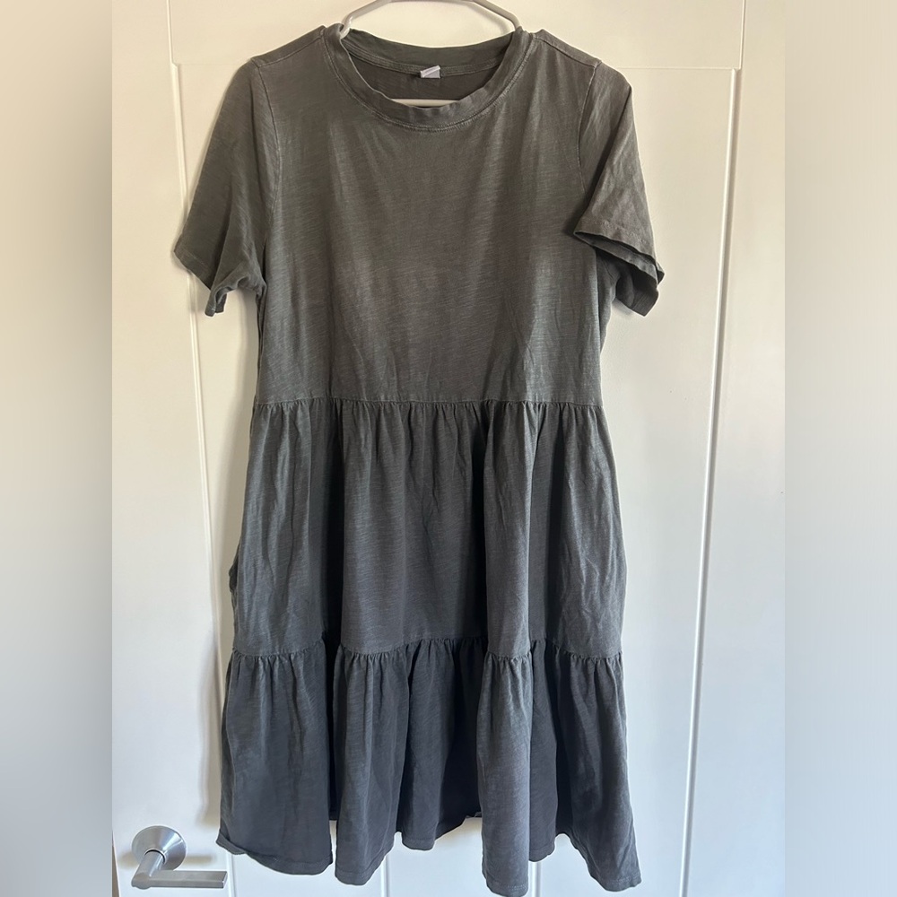 Old Navy Tiered Mini Swing Dress Size M Tall